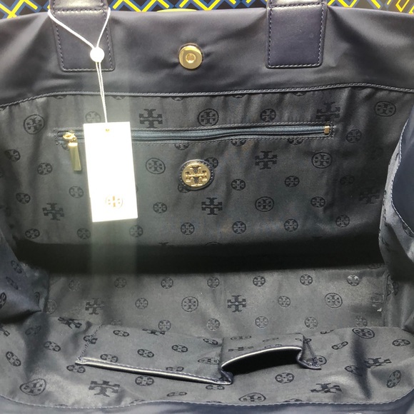 NWT Tory Burch Ella tote navy blue - Picture 5 of 7